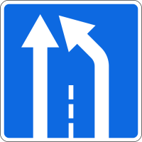 Знак 5.15.5 Конец полосы