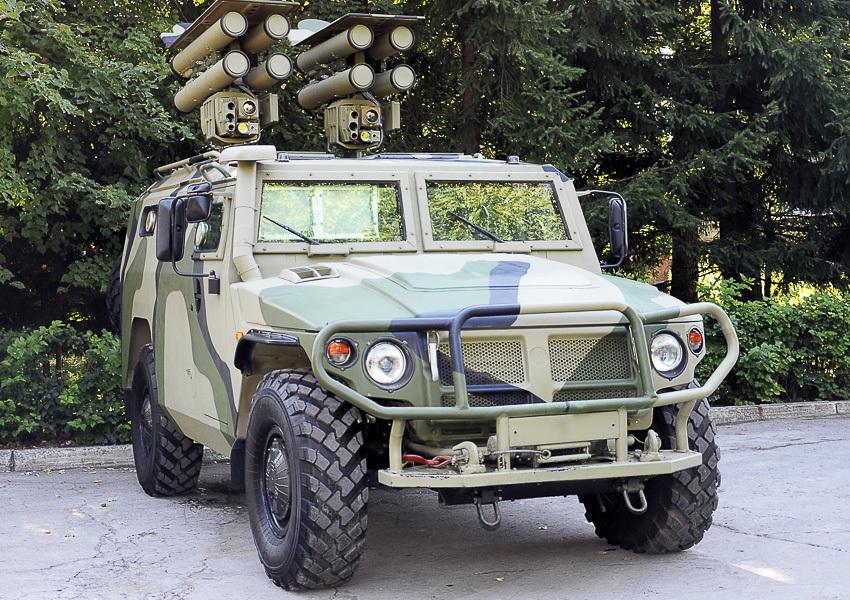 Боевая машина ГАЗ 233036 СПМ-2 "Тигр" противотанкового ракетного комплекса ПТРК "Корнет-М"/"Корнет-Д"