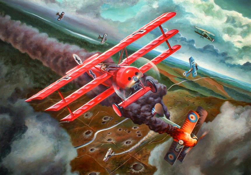 С именем Манфреда фон Рихтгофена чаще всего ассоциируется триплан Fokker Dr.I, хотя "Красный Барон" летал на нем чуть более месяца до своей гибели, сбив 17 самолетов противника.