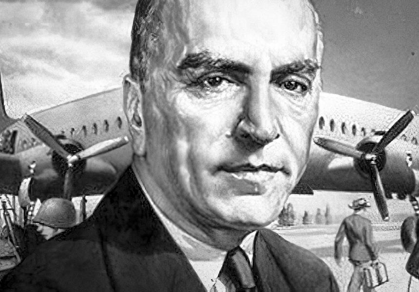 «Двойной» плакат как отражение того факта, что в годы Второй мировой Eastern Air Lines помимо обычных пассажирских перевозок выполняла и задания военного характера