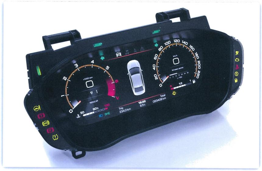Появились фото щитка приборов новой Lada Vesta NG: дисплей вместо аналоговых шкал