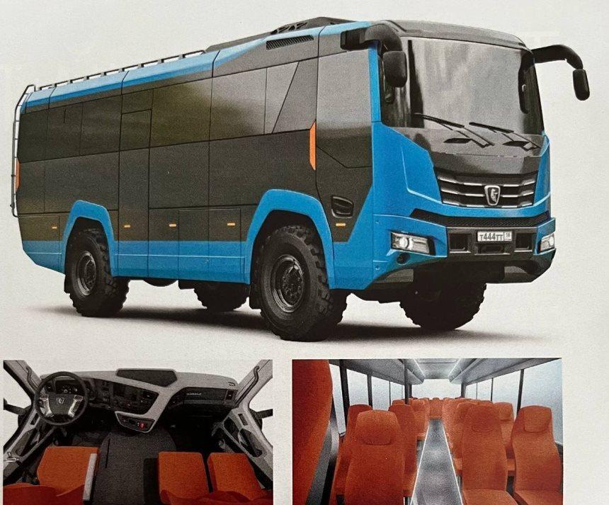 Полноприводный автобус «КамАЗ» засветился на рендерах