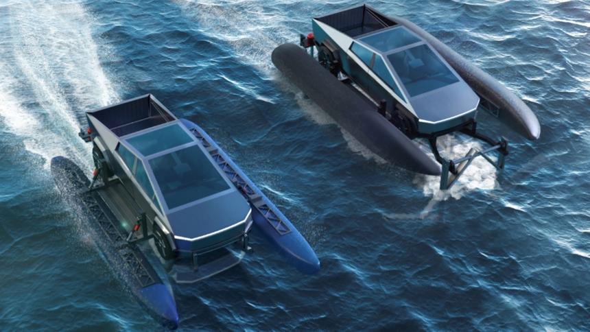 Илон Маск пообещал превратить Tesla Cybertruck в амфибию