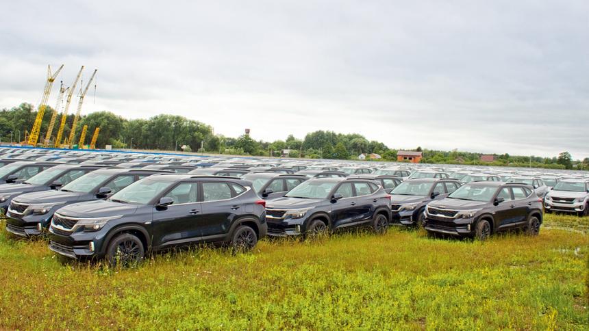 На автозаводе «Автотор» скопились сотни некомплектных кроссоверов Kia