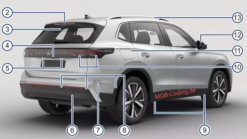 Абсолютно новый Volkswagen Tiguan рассекречен до премьеры