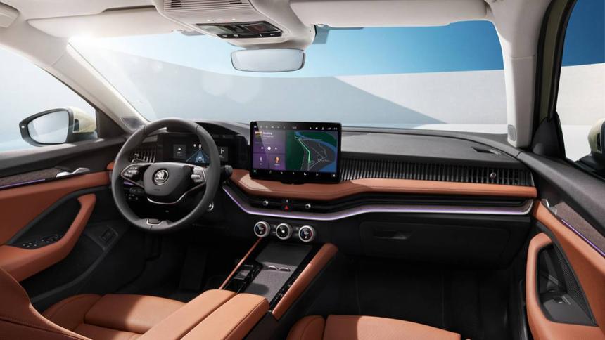 Skoda рассекретила интерьер кроссовера Kodiaq