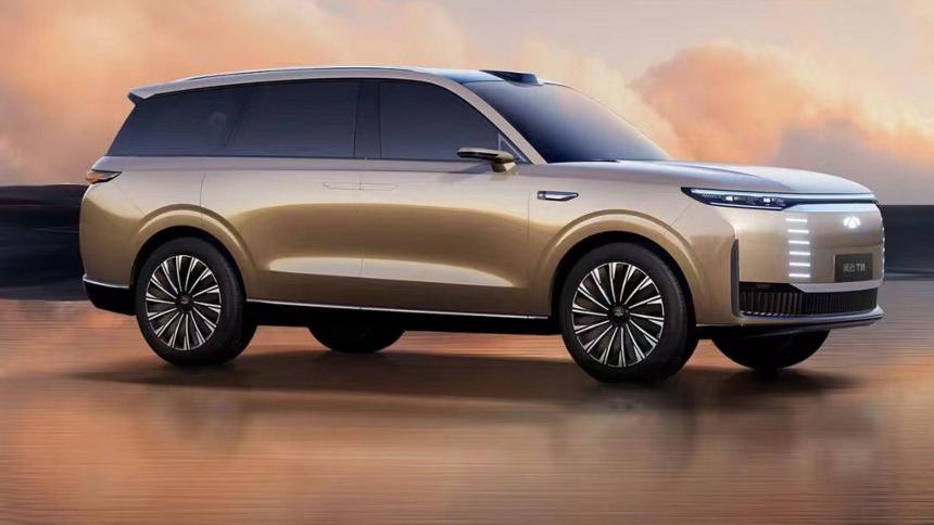Chery показала первое изображение большого кроссовера Amulet
