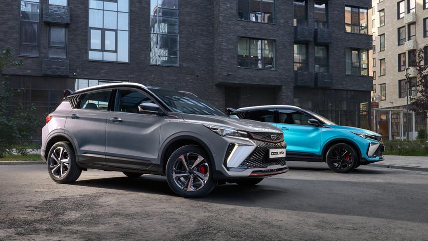 В России стартовали продажи рестайлинговых кроссоверов Geely Coolray