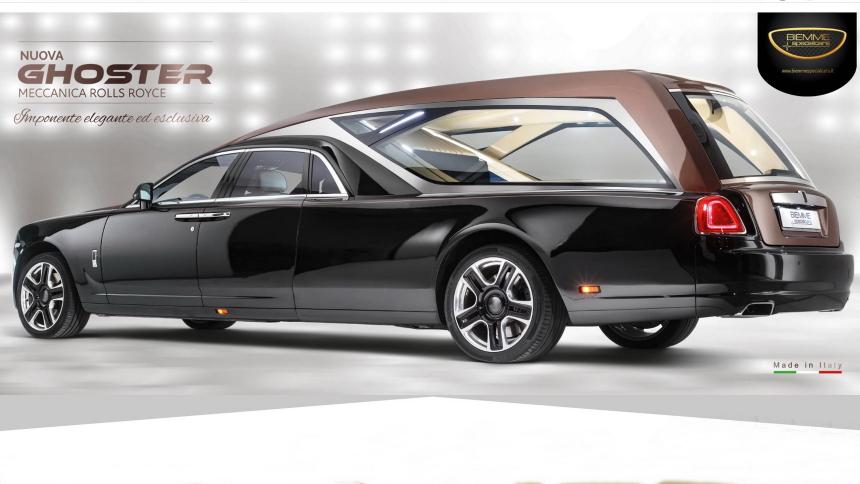 Посмотрите, как из Rolls-Royce Ghost сделали гигантский катафалк
