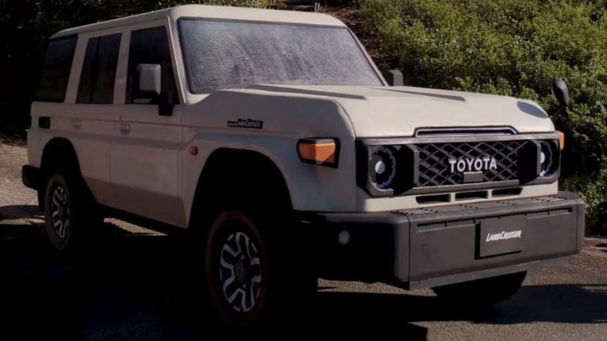 Посмотрите на полноразмерный Land Cruiser 70, сделанный из пенопласта