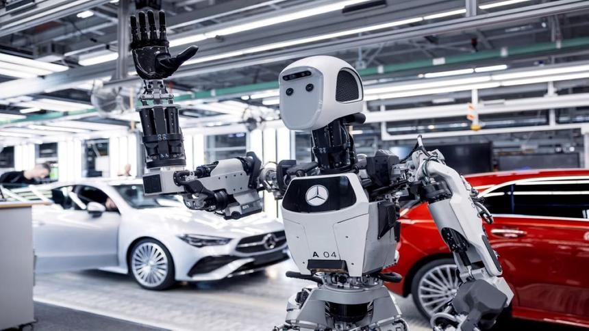 Автомобили Mercedes-Benz будут собирать человекоподобные роботы