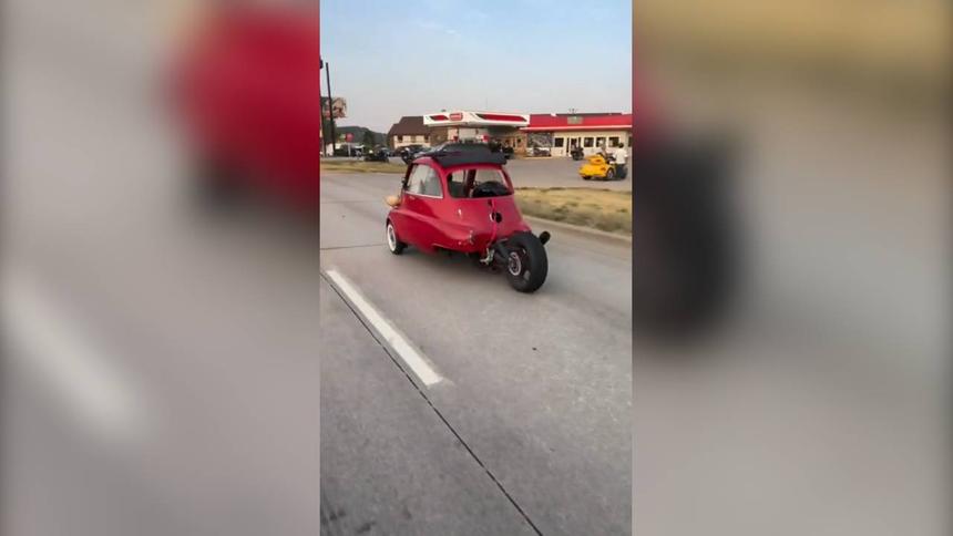 Посмотрите, как спортбайк Yamaha R6 скрестили с ситикаром BMW Isetta