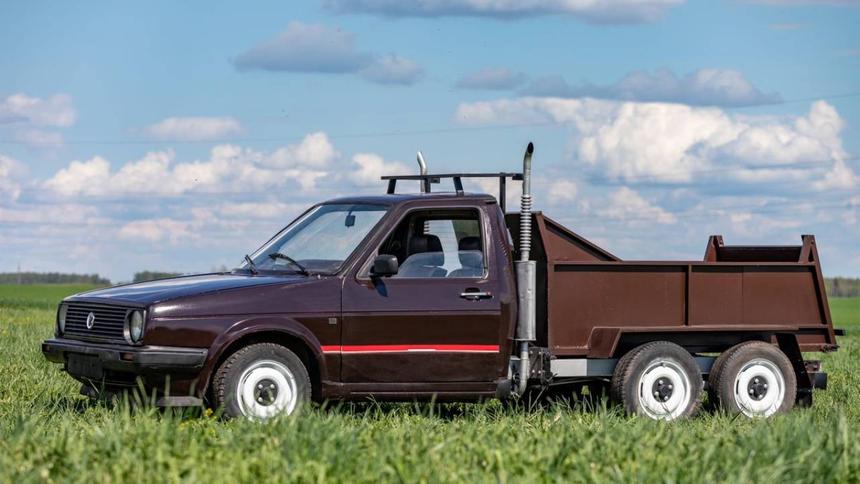 Белорус сделал трёхосный самосвал из Volkswagen Golf II