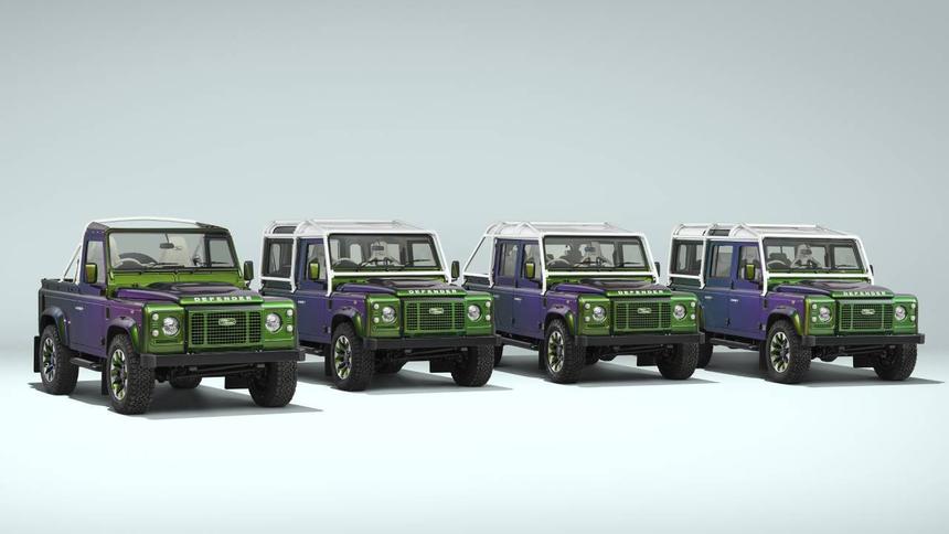 Land Rover представил уникальный Defender с окрасом хамелеон